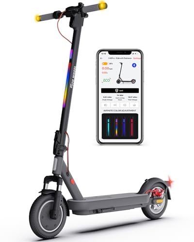 Airwheel 5TH WHEEL V40 Pro Trottinette Électrique Adulte, 10'' Scooter Electrique Pliable, E-Scooter avec App Control, Vitesse Max 25km/h, 40 KM Autonomie Maximale, Affichage LED, Amortisseurs Quadruples