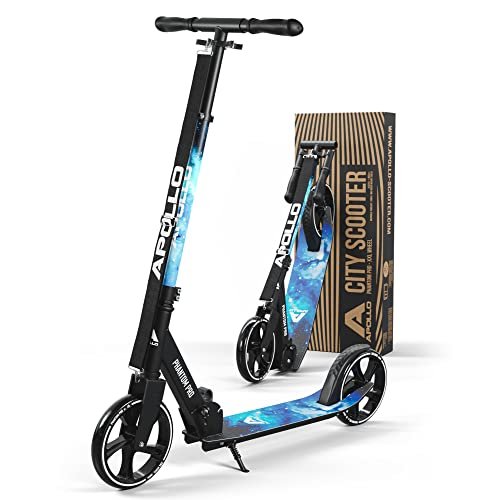 Apollo Trotinette aux Roues XXL - 200mm - Trotinette Freestyle de Ville Phantom Pro - City Scooter Pliable et à Hauteur Ajustable pour Adultes et Enfants