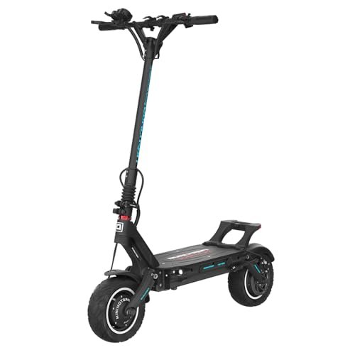 DUALTRON Trottinette Electrique Adulte Victor Luxury 60 V / 24 Ah, 2 Moteurs 1200W, Autonomie jusqu'à 80km, 25km/h, Rapide puissante et Confortable, Noire